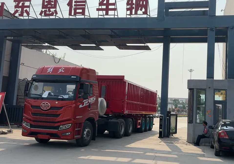 Enxin Delivery | Heavy-Duty Dump Semi Trailers Exported to Central Asia