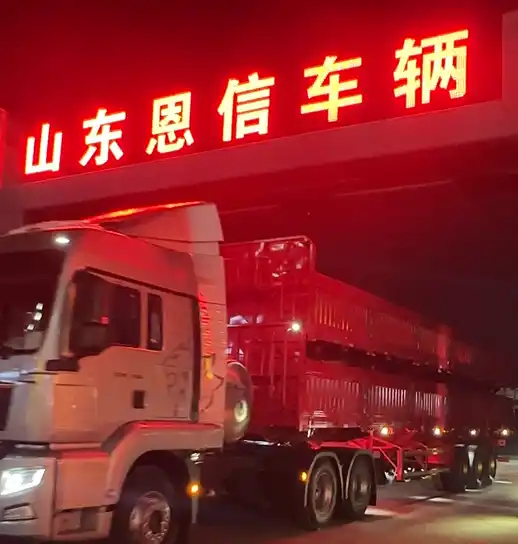 3 axle side wall semi trailers for Central Asia delivery by Shandong Enxin