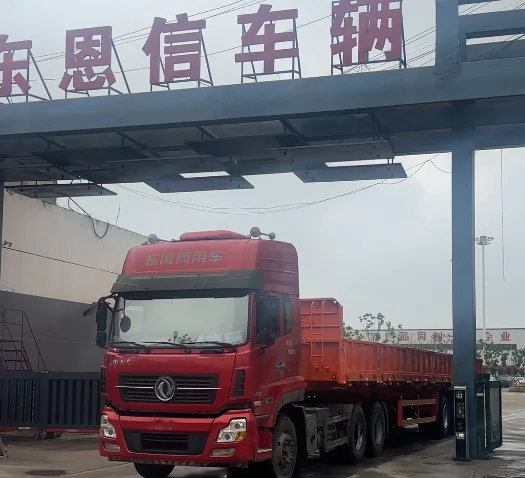 3 axle side tipper semi trailer for Cameroon delivery by Enxin