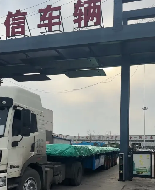 6 axle stake semi trailer dispatched to Ghana by Shandong Enxin Vehicle