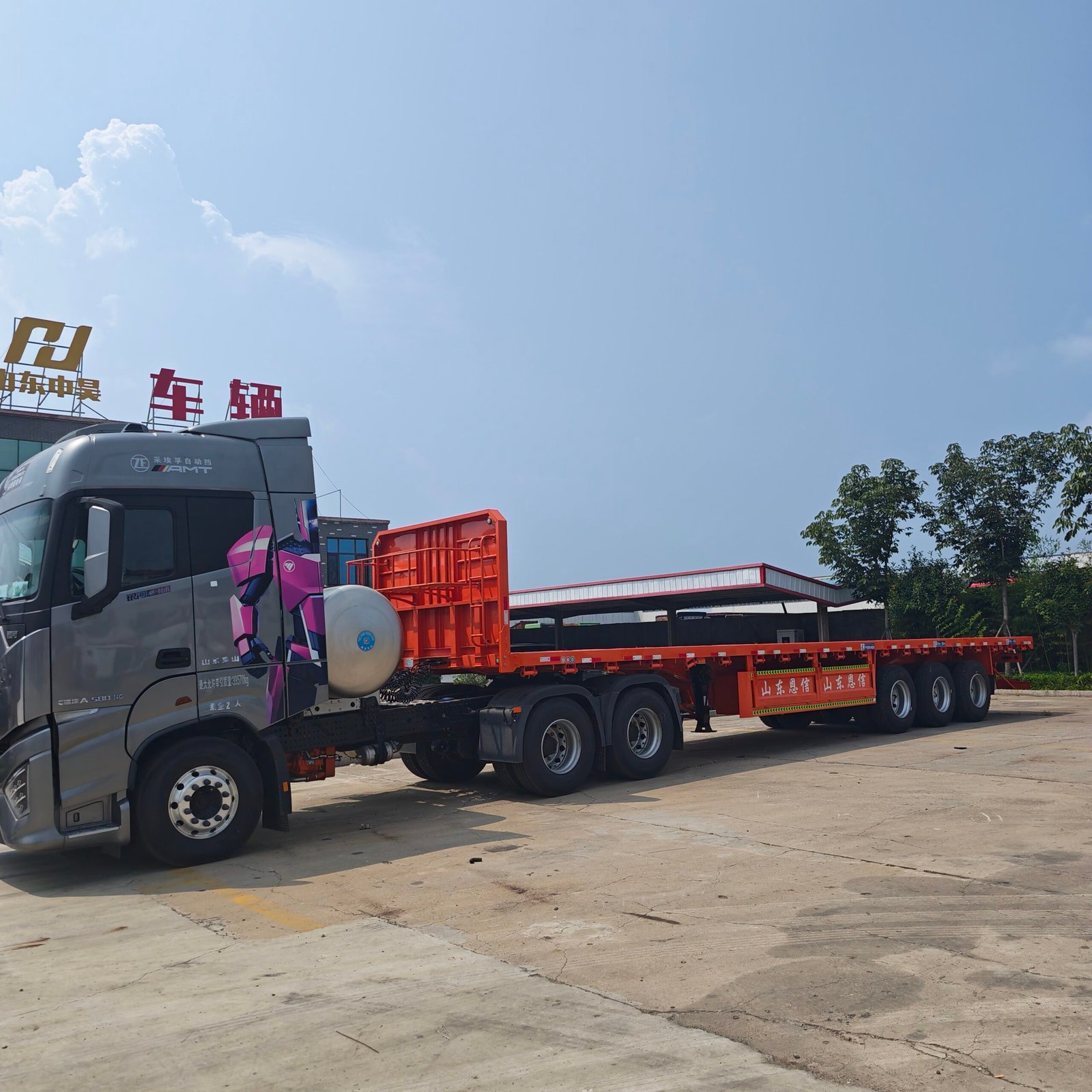 Flatbed Semi Trailer For Sale — 40ft Container & Heavy Cargo